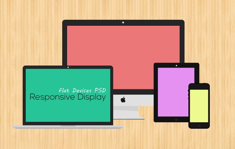 free flat responsive display